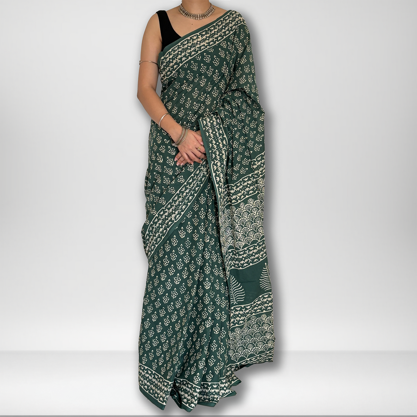 Dhara | Block Print Saree