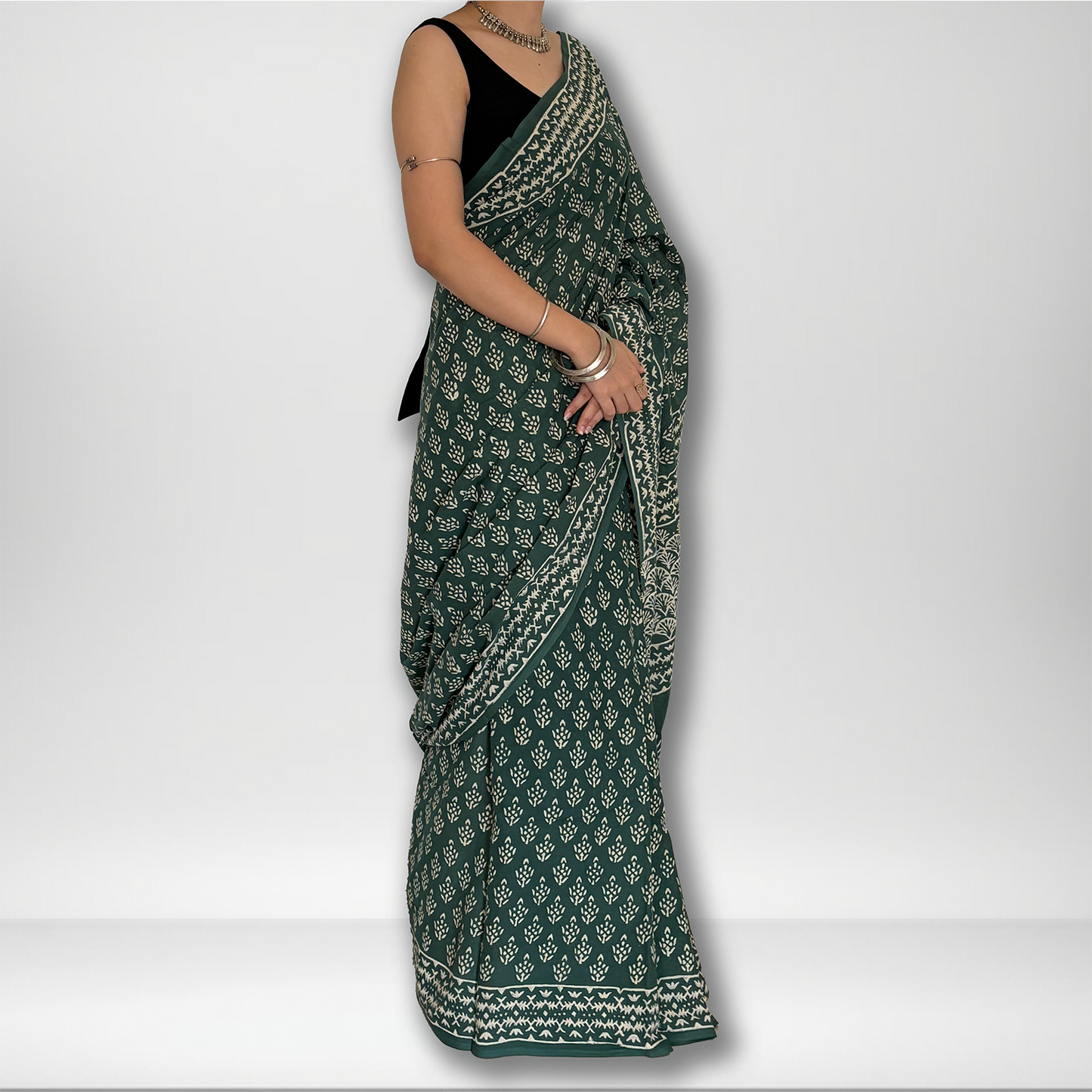 Dhara | Block Print Saree