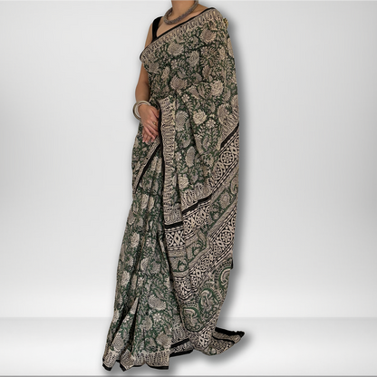 Mayuri | Block Print Saree