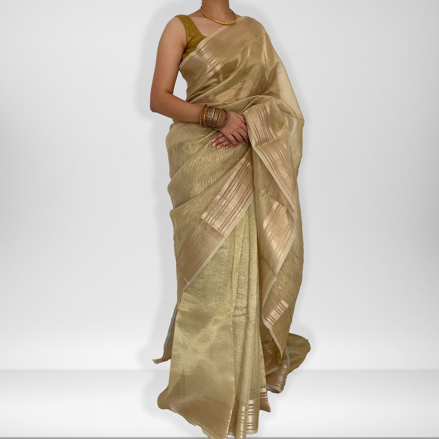 Mira | Crush Tissue Saree