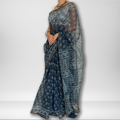 Narmada | Block Print Saree