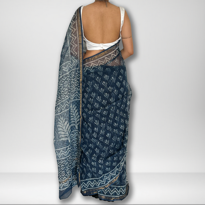 Narmada | Block Print Saree