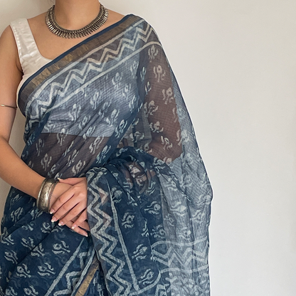 Narmada | Block Print Saree