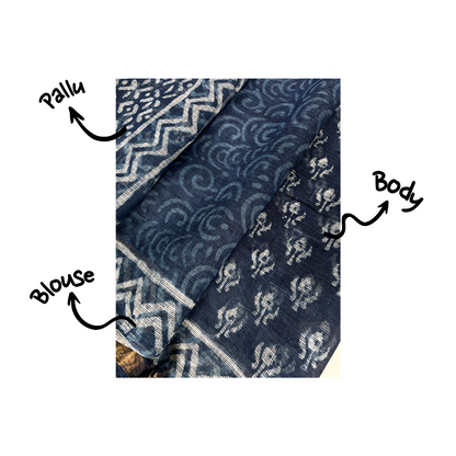 Narmada | Block Print Saree