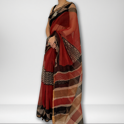 Tarang | Block Print Saree