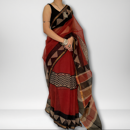 Tarang | Block Print Saree