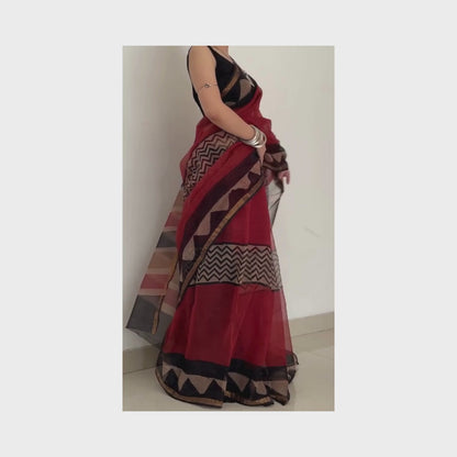 Tarang | Block Print Saree