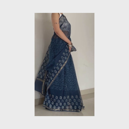 Beas | Block Print Saree